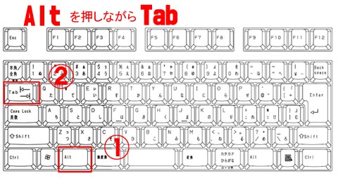 keyboard ALT + TAB